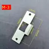 Cerradura de Lengüeta Única Cierre de Bola Cerradura de Habitación Pieza Guía Cerradura de Puerta de Madera Caja de Lengüeta Ranura de Cerradura de Puerta Pieza de Hebilla Bisel Pieza de Hebilla de Marco de Puerta