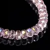 Cuentas de sandía bañadas en vidrio, cuentas de rueda de cristal, accesorios hechos a mano para DIY, materiales para pulseras, collares y joyería con cuentas