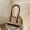 Bolso Retro de Lunares para el Hombro para Mujer Otoño 2026, Bolso Almohada de Gamuza, Bolso de Hombro Estilo Coreano Ins, Bolso de Nicho para el Trabajo