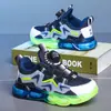 Zapatillas de Correr de Otoño con Malla Transpirable, Zapatos Antideslizantes Giratorios para Niños, Zapatos para Niños 2026 Niños, Zapatos de Botón con Suelas Gruesas para Niños Mayores