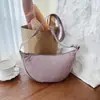 Bolso bandolera de nailon, bolso de hombro pequeño ligero de estilo deportivo, bolso tipo empanada versátil de color liso unisex, bolso de hombro de gran capacidad