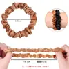 Suministro directo transfronterizo de aro para el pelo de tela de color claro brillante estilo coreano, cuerda fina de color sólido fresco, accesorio para el pelo de bola de coleta de caballo