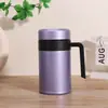 Caneca com cabo de pintura flocos de gelo personalizada, caneca de água executiva, caneca de escritório de presente de luxo, xícara de chá, caneca térmica de aço inoxidável 316
