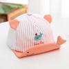 Boné de malha para bebê fofo, boné de beisebol com aba macia, estilo desenho animado de peixe, chapéu de proteção solar para crianças no verão