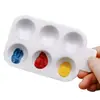 Comercio exterior arte plástico paleta bandeja de colores paleta de pintura paleta desechable paleta para niños paleta de flor de ciruelo