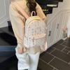 Mochila de Diseño de Nicho de Moda para Mujer 2025 Nueva Casual Estilo Coreano Bolsa Escolar Tendencia Callejera Mochila Ligera de Viaje