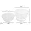 Cubo de Plástico Transparente Hogar Portátil Cubo Grande con Tapa Estudiante Cubo Grueso Palangana Agua traje