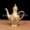 Bule de cobre Copo de vinho pequeno de cobre Chá doméstico Gota de água Pote de vinho Cobre Artesanato semi-artesanal Ornamentos Latão Único Pote