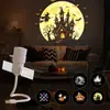 Nueva lámpara de proyección de Halloween transfronteriza con doble modo, enchufe directo USB, luz ambiental creativa, luz nocturna de proyección de cielo estrellado