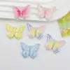 Cara Brillante Letra Colorida Mariposa Accesorios de Resina Hechos a Mano DIY Pasador Tocado Agujero de Vaso de Agua Zapatos Material para Joyería