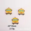 [Original] Temporada de Regreso a Clases: Libros, Lápices, Reglas, Lápices de Pizarra, Accesorios de Aleación con Goteo de Aceite, Collares, Aretes