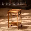 Bambú Púrpura Ciruela ciervo Orquídea de Bambú soporte cálamo soporte micro bonsái mesa de té soporte pequeño antiguo cobertizo de té de bambú soporte de té estante de almacenamiento para juego de té