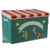 Caja de Almacenamiento para Jardín de Niños Respetuosa con el Medio Ambiente con Tapa Lavable Plegable Caja de Almacenamiento para Libros Infantiles Almacenamiento Doméstico para Ropa de Armario