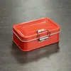 Caja de Almacenamiento Portátil a Prueba de Humedad con Cierre a Presión, Pequeña Caja de Lata para Joyería, Medicamentos, Bocadillos, Unidades USB y Dispensación de Medicamentos