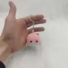Chaveiro de baleia pequena de crochê de lã fofo feito à mão enfeites da Amazon acessórios fofos para casal pingente pingente