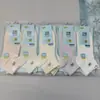 Hoja Dorada Bambú Primavera/Verano Serie Jengibre Menta Calcetines de Malla Tipo Barco Todo en Uno Calcetines Cortos de Alta Calidad Sin Costuras Hechos a Mano Calcetines Deportivos 100% Algodón
