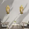 Portavelas Metálico Creativo de Pared con Forma de Espigas de Trigo, Soporte de Velas de Hierro Forjado, Artículo Decorativo para Crear Ambiente al por Mayor