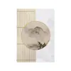 Pintura de Impresión de Tinta de la Galería de Arte Qiao Jia: Pintura Decorativa para Sala de Estar Estilo Zen Tranquilo, Pintura Colgante para Comedor, Pintura Clásica de Loto para Sala de Té