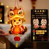 Linterna de Peluche del Festival de Mediados de Otoño Linterna Brillante Portátil para Niños Kit de Materiales DIY para Puesto del Festival de Linternas Pequeños Artículos
