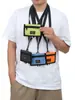 Bolsa Pequeña Plegable Ligera para Exteriores Bolsa Colgante para Identificación Bolso de Tarjetas Casual para Hombre Control de Acceso para Autobús Portatarjetas de Comida Bolso Colgante para Monedas en el Cuello