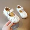 Zapatos de Cuero Retro Estilo Británico para Niños Zapatos con Velcro para Niños 2022 Primavera Nuevos Zapatos de Princesa para Niñas Zapatos para Niños