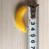 Fruta de simulación plátano pequeño plátano de plástico producto impermeable plástico PVC accesorios de protección ambiental llavero de simulación