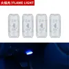 Luz Ambiente LED Colorida para Painel Inferior de Carro com Toque, Luz de Sensor Interno de Carro USB, Luz de Leitura Recarregável, Iluminação de Emergência