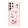 Comércio Exterior Mais Vendido Rosa Fofo Dachshund Cachorro Capa Adequada para Galaxy S25, S24, Samsung A55 Capa de Celular Anti-Queda