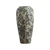 Nuevo Jarrón Cerámico de Peonías Estilo Chino con Aplique, Jarra de Cerámica de Lujo de Gama Alta, Decoración para el Hogar de Casas de Huéspedes, Decoración para Arreglos Florales, Flores Secas