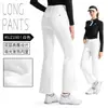 Calças de Golfe Pgm Calças Esportivas Calças Femininas Outono Camada Dupla Cintura Alta Versão Micro-Flare Calças Quentes com Efeito Emagrecedor
