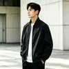 Jaqueta cortavento masculina da moda para primavera e outono, corta-vento casual fino versátil para homens jovens e de meia-idade