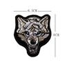Insignia de animal con sello de gancho y bucle para bordado, parche de tela con diseño de oso, lobo y tigre, accesorios para bolsos de exterior, sello de bordado