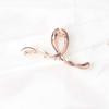 Estilo K de Nuevo Producto Patrón de Cuero Cruzado Aleación Brillante Pinza para el Pelo Peinado Trasero Tendencia Femenina Moda Elegante Nicho para Mujeres