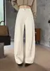 Estilo de alta gama~ Jeans casuales retro de pierna ancha, cintura alta, adelgazantes, relajados, pantalones largos elásticos para mujer, colección de otoño