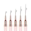 Set de 5 piezas de Bolígrafo de Metal Rosa para Manicura de Nuevo Producto Transfronterizo, Bolígrafo de Tubo de Aguja, Bolígrafo de Dibujo, Bolígrafo para Arte en Uñas