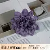Flores artificiales de tono morado, abanico de novia, linterna de festival, pasador DIY, birrete de graduación, kit de materiales para tocado
