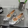 Zapatos Mary Jane con Lazo Francés para Mujer 2026 Verano Nuevos de una Sola Correa Tacón Grueso Versátiles Zapatos Individuales para Faldas