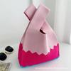 Bolsa de Crochê Engraçada de Desenho Animado, Bolsa Tote de Crochê, Bolsa de Mão de Ano Novo, Bolsa Fofa, Bolsa de Presente de Ano Novo