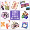 Ímãs de geladeira de folha de alumínio refrativa acrílica personalizados, adesivos magnéticos criativos personalizados com fotos de anime de casais