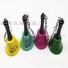 Llavero de mango de plástico con sonajero de 3.8cm, mini campana de impresión manual, colgante para mascotas, campana para llamar a la gente, venta directa de fábrica