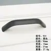 Manija Moderna Minimalista de Aleación de Aluminio para Espacio Negra Sólida Alargada Manija de Puerta de Gabinete Cajón Armario Manija de Puerta de Gabinete