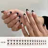 32 piezas de puntas de uñas vestibles transfronterizas europeas y americanas, uñas postizas cortas al por mayor