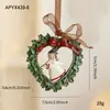 Novo Pingente Pintado em Resina Decoração de Árvore de Natal Sino Colorido Retrô Tridimensional Pingente de Desenho Animado Americano Pronto para Venda