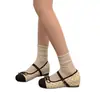 Zapatos Mary Jane para mujer, nueva colección otoño 2026, con diseño interior que aumenta la altura y detalle de lazo, bailarinas, estilo francés, perfectos con vestidos, zapatos pequeños de piel