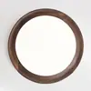 Lámpara de Techo para Dormitorio Estilo Chino Estilo Wabi-Sabi Lámpara de Techo Estilo Mid-Century Americano Color Nogal Retro Lámpara de Estudio para Sala de Té Protección Ocular
