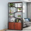 Armario de oficina con panel de hierro, estante de almacenamiento, estilo industrial, mueble de almacenamiento para sala de estar, vitrina, estantería para recibidor