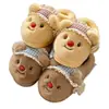 Chinelos de Algodão Ursinho para Mulheres, Novos Chinelos Peludos com Solado Grosso para Casa e Interior Outono e Inverno, Sapatos de Algodão Quentes para Exterior Venda por Atacado