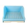 Baño para Conejo con Bacinilla Anti-Orina Elevada, Caja de Arena para Mascotas Pequeñas con Cajón, Cobaya, Chinchilla, Conejo Mascota