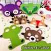 Máscaras de Ojos de Fieltro con Dibujos de Animales Transfronterizas, Máscaras de Decoración para Mascarada, Máscaras de Fieltro Personalizables para Fiestas
