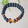 Pulsera Sencilla de Cristal con Cuentas Estilo Antiguo, Diseño de Nicho, Pulsera Sencilla y Versátil, Pulsera de Regalo Retro para Hombres y Mujeres, Pulsera de Regalo para Parejas